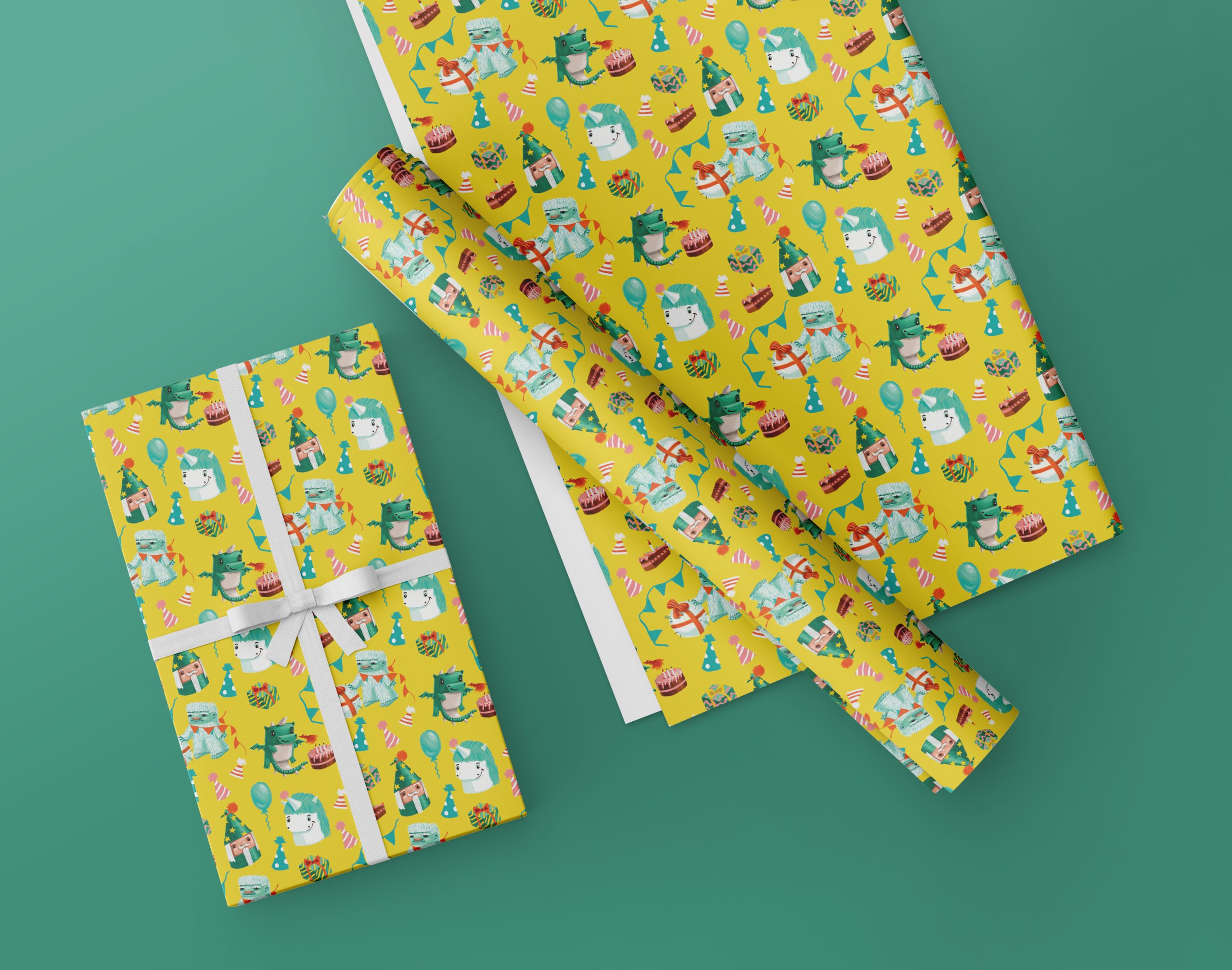Magical Birthday Party - Wrapping Paper Pattern
